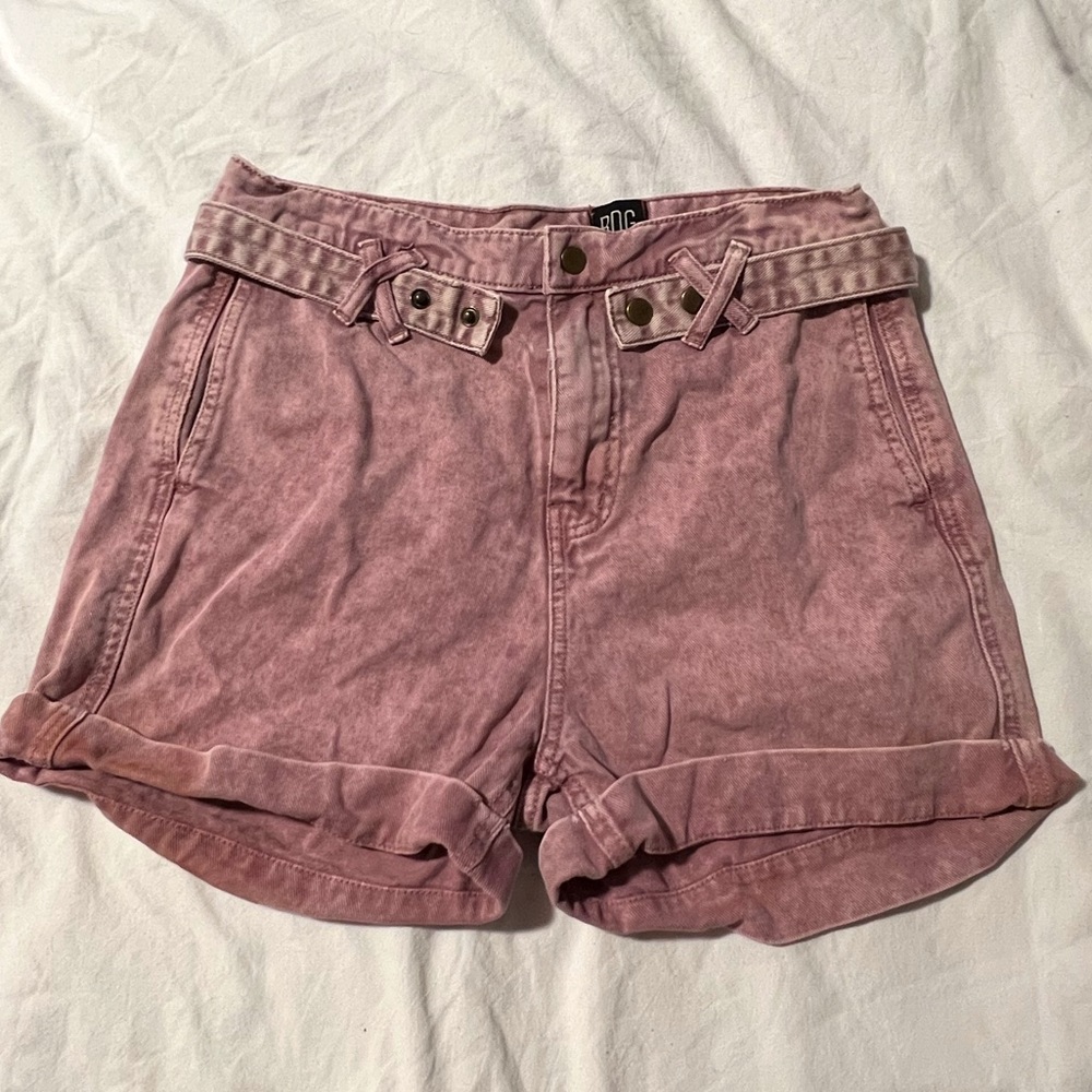 BDG by Urban Outfitters high waisted rose denim shorts